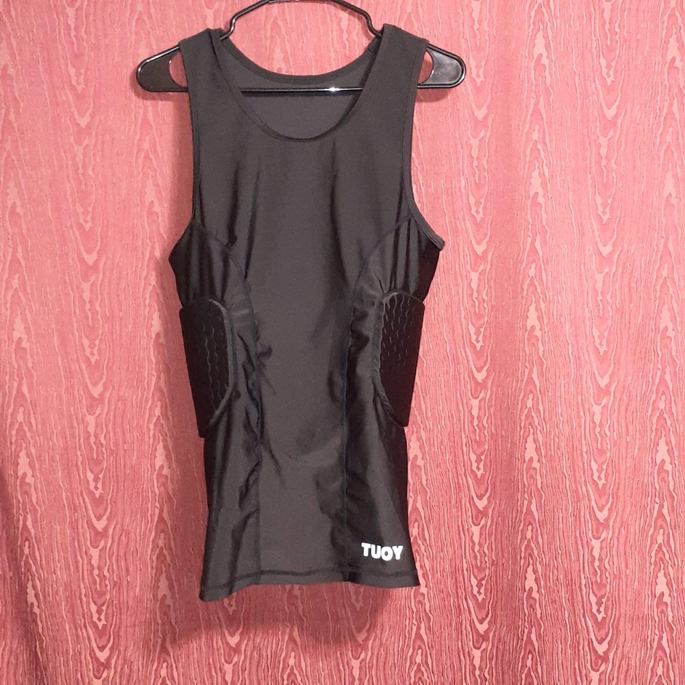 NWOT TUOY PADDED COMPRESSION LARGE FOOTBALL SPORT PAD 3 PADS 1 EACH SIDE 1 BACK